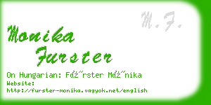 monika furster business card